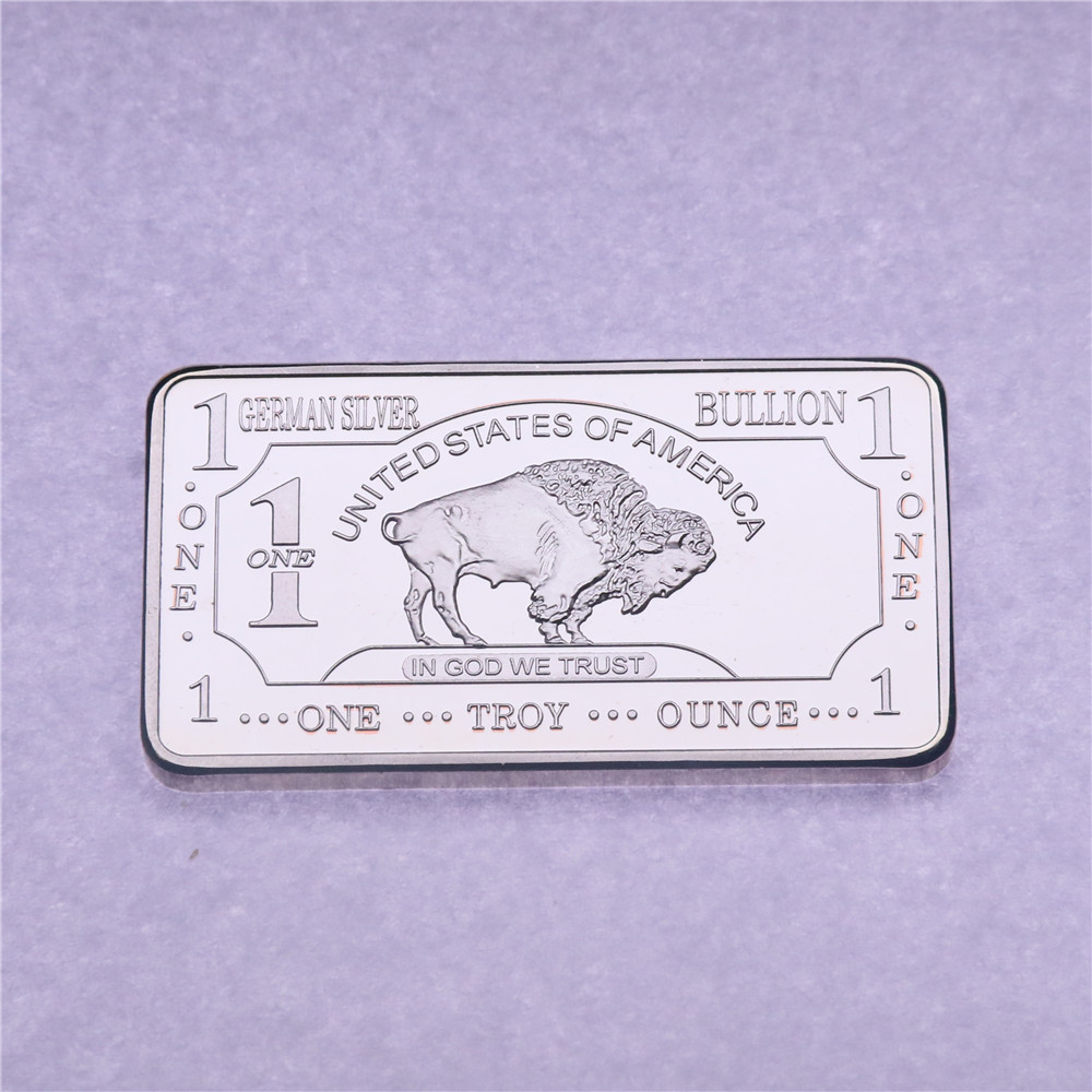 Other Arts and Crafts - Silver Plated Bullion Beauty Bar United States Of America 1 Troy Ounce Replica Silver Bar
Other Arts and Crafts - Silver Plated Bullion Beauty Bar United States Of America 1 Troy Ounce Replica Silver Bar