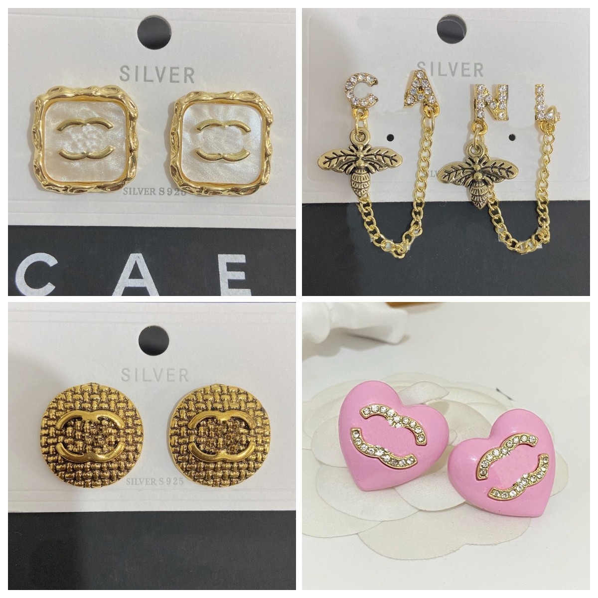 Womens Love Pearl Dangle Earrings 18K Gold Plated Diamond Stud Earrings Wedding Party Gifts Jewelry Charms Earrings High Sense Earrings Luxury Jewelry Wholesale
Womens Love Pearl Dangle Earrings 18K Gold Plated Diamond Stud Earrings Wedding Party Gifts Jewelry Charms Earrings High Sense Earrings Luxury Jewelry Wholesale