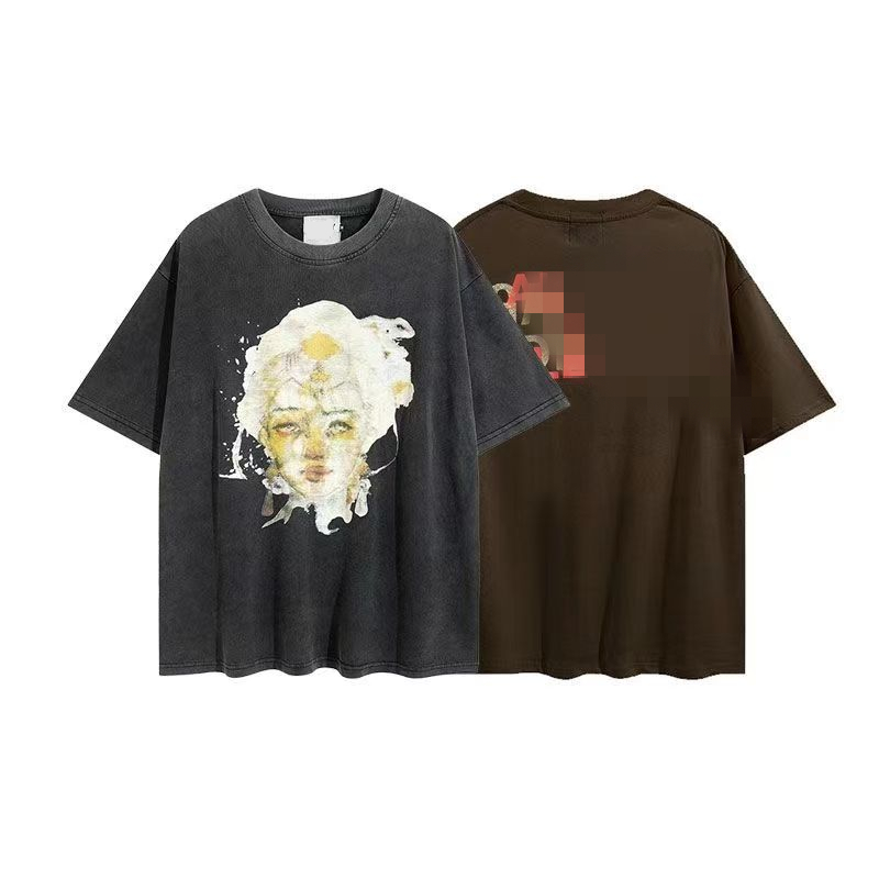 Men T-shirt Unisex Gall Dep Cotton Fashion Designer Casual Fog High Street Distressed Statue Print Loose Round Neck Short Sleeve t Oversize, Coffee
Men T-shirt Unisex Gall Dep Cotton Fashion Designer Casual Fog High Street Distressed Statue Print Loose Round Neck Short Sleeve t Oversize, Coffee