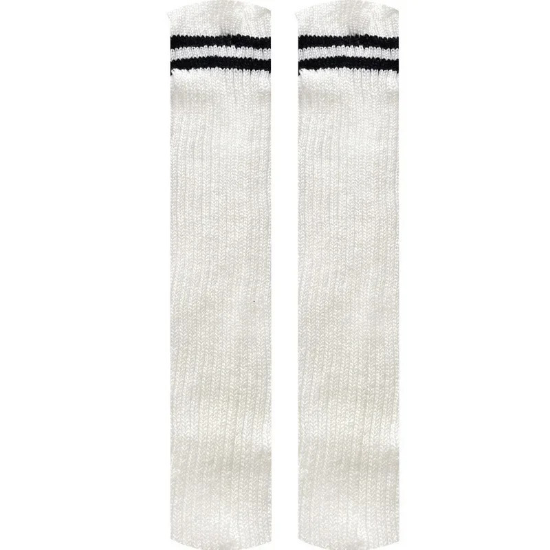 Socks Hosiery College Fashion Womens Striped Leg Warmers Lolita Long Knitted Leggings Japanese Winter Kawaii Arm Ankle 231120