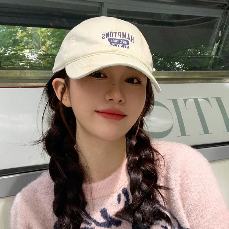 Ball Caps Letter Embroidery Women Baseball Hat Solid Color Fashion Casual Peaked Cap Cotton Hats Sun Visors Girl Bonnet Casquette 231120