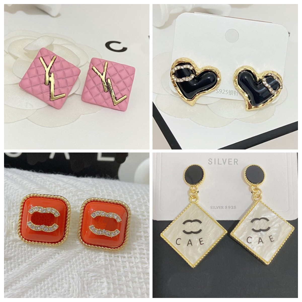 6 Style Diamond Dangle Earrings Designer Jewelry Design for Women French Stud Love Earrings 2023 New Letter Earrings 18K Gold Plated Jewelry Wholesale
6 Style Diamond Dangle Earrings Designer Jewelry Design for Women French Stud Love Earrings 2023 New Letter Earrings 18K Gold Plated Jewelry Wholesale