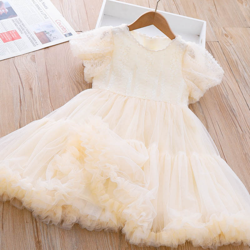 Kids Girls Lace Dress Baby Girl Puff Sleeve Tutu Dresses 2023 Summer Infant Princess Beige Party Dress
Kids Girls Lace Dress Baby Girl Puff Sleeve Tutu Dresses 2023 Summer Infant Princess Beige Party Dress