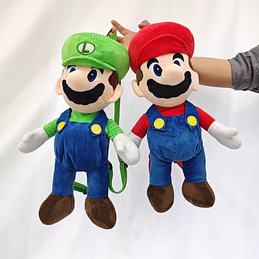 Fashion Mari Bros Plush Backpack Cute Soft Accessories Zipper Double Shoulder Bag Wholesale Factory Price Kids Toys, Mix 40cm/350g
Fashion Mari Bros Plush Backpack Cute Soft Accessories Zipper Double Shoulder Bag Wholesale Factory Price Kids Toys, Mix 40cm/350g