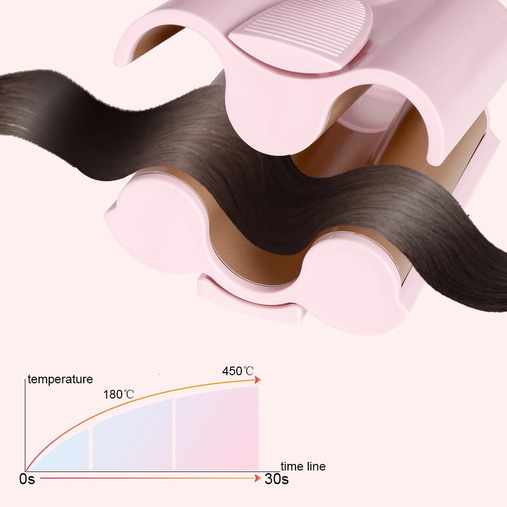 Curling Irons Hair Curler Big Wave Curling Iron Ceramic Deep Wavy Curler Egg Rolls 26/32MM LED Display Automatic 3 Barrels Hair Styler Tools 231120