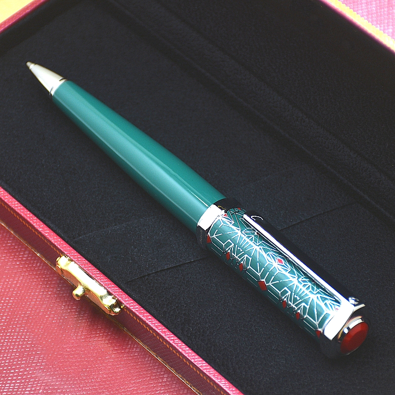 AAA High Quality Santos-Dumont Ct Metal Ballpoint Pen Special Style Design Office School Writing Ball Pens With Serial Number