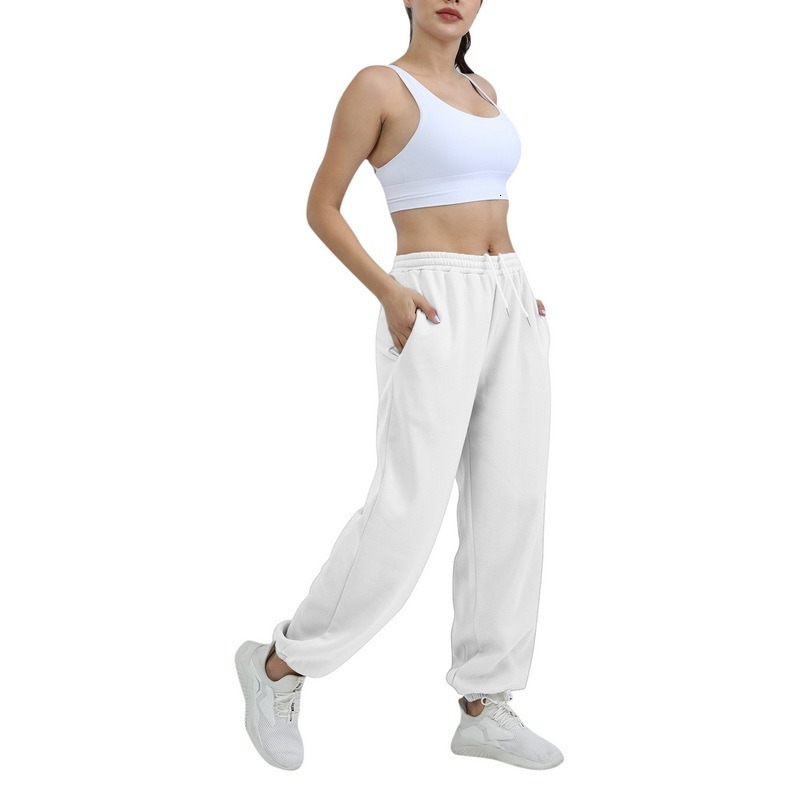 Women's Pants Capris Women Sweatpants Black Gray White Jogging Sweatpants Fashion Oversize Baggy Sports Pants High Waist Sweat Casual Female Trou