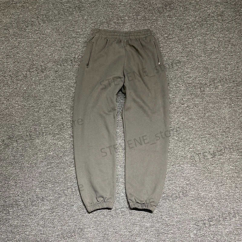 Men's Pants Solid SEASON 6 Sweatpants Men Women Best Quality Pants Velvet Cotton Season Series Trousers Zipper Pocket Tag T231121