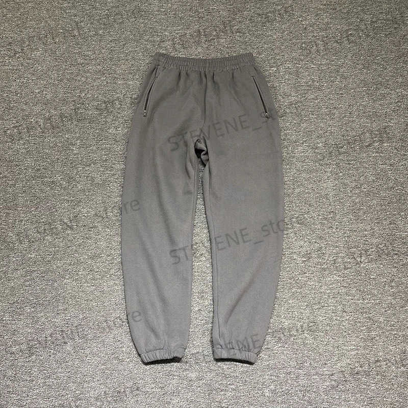 Men's Pants Solid SEASON 6 Sweatpants Men Women Best Quality Pants Velvet Cotton Season Series Trousers Zipper Pocket Tag T231121
