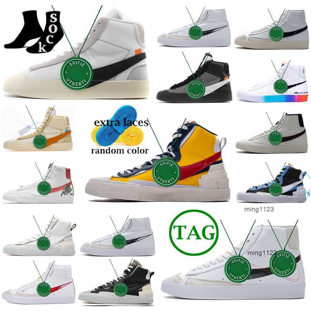 2024 Running Shoes Jumbo Mens Trainers Sneakers Vintage Blazers Black White Multi Color White Indigo Pine Green Designer Platfor