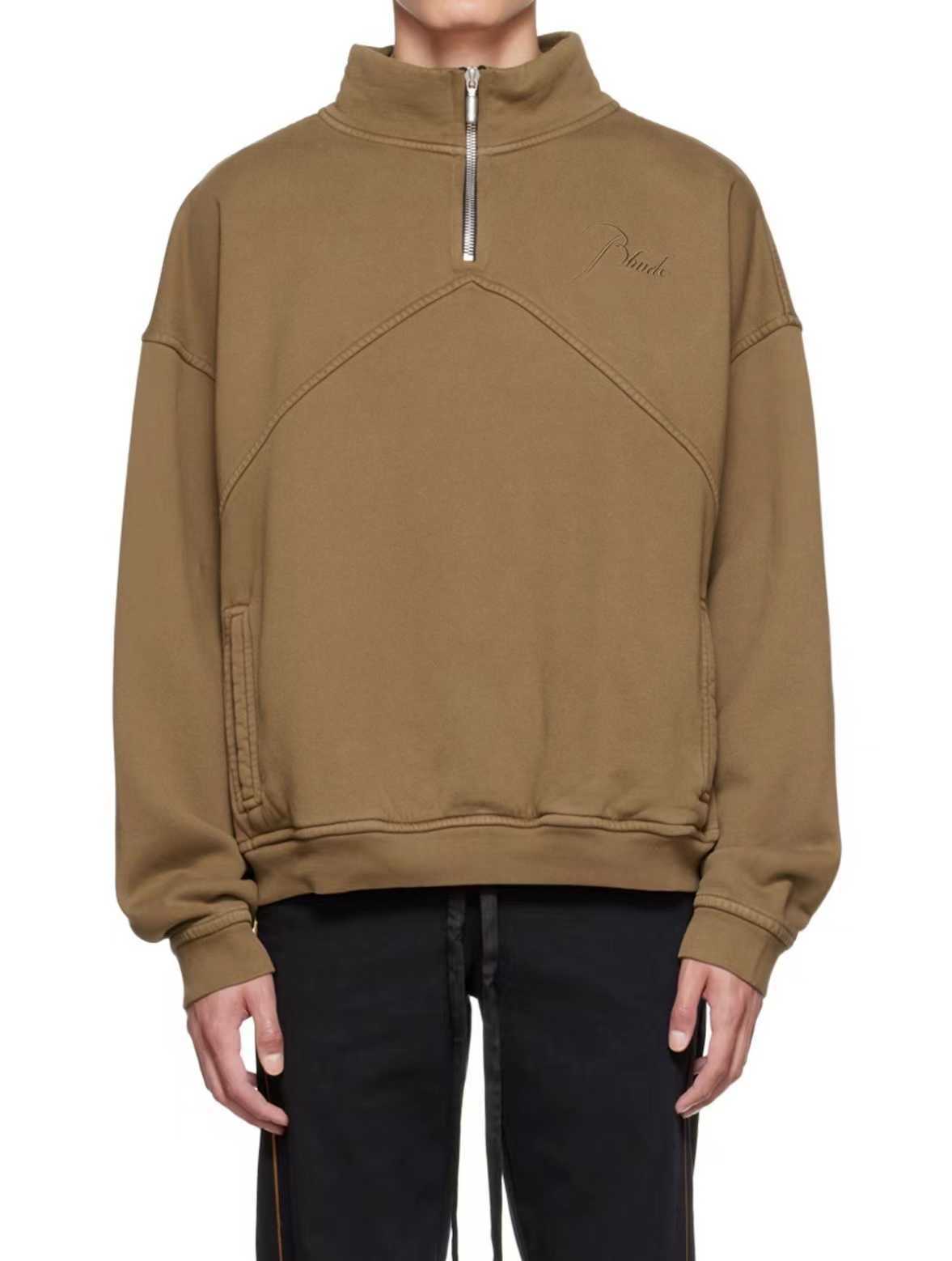 Designer Clothing Hoodies Sweatshirts Rhude Autumn Winter Zipper Standing Collar Splice Pullover Embroidered Plush Sweater Men' Sweater High Neck Loose Fit, Shipping fee
Designer Clothing Hoodies Sweatshirts Rhude Autumn Winter Zipper Standing Collar Splice Pullover Embroidered Plush Sweater Men' Sweater High Neck Loose Fit, Shipping fee