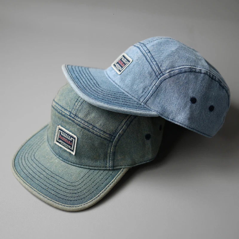 Ball Caps Ins Denim Jeans 5 Panel Baseball Cap Eindhoven Mens Women Caja Misteriosa Beisbol Black Icon Hip Hop Hats 231120