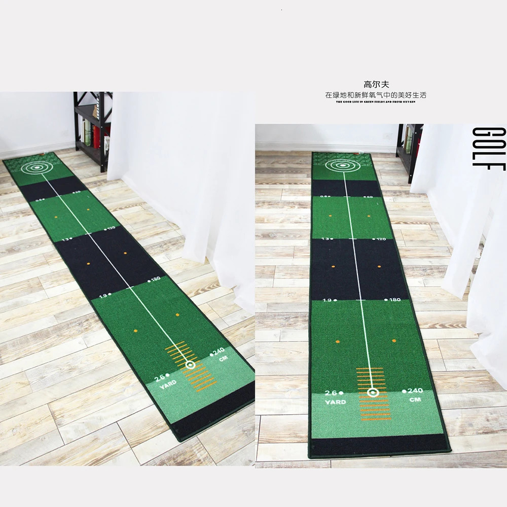 Other Golf Products 50x300cm Golf Putting Green Mat Indoor Equipment for Home Office Indoor Mini Golf Putting Training Mat 231120