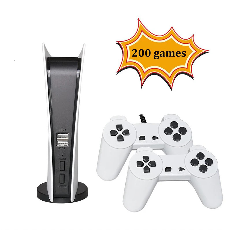Portable Game Players GameStation 5 Console AVOUT Home TV Station 200Games Double Handle EUUSUK Plug 231120