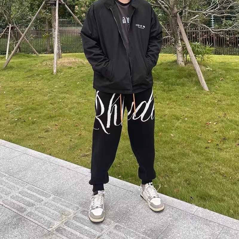 Designer Clothing Casual Pant Rhude Knitted Letter Fashion Drawstring Leggings Pants Loose Autumn Winter Wool Leggings Long Pants outdoor Loose Hip hop, Black
Designer Clothing Casual Pant Rhude Knitted Letter Fashion Drawstring Leggings Pants Loose Autumn Winter Wool Leggings Long Pants outdoor Loose Hip hop, Black