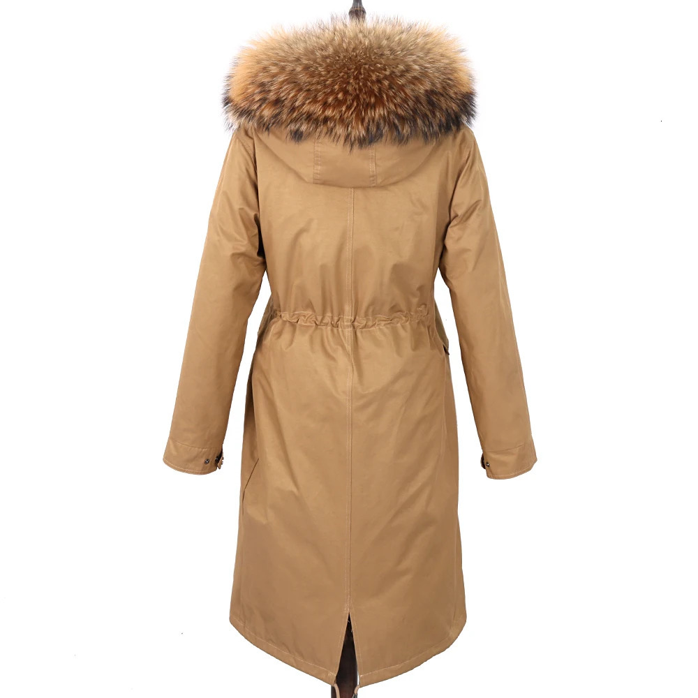 Women's Fur Faux Fur Winter Jacket Women X-Long Parka Waterproof Big Natural Raccoon Fur Collar Hood Real Fur Coat Thick Warm Real Fox Fur 231121