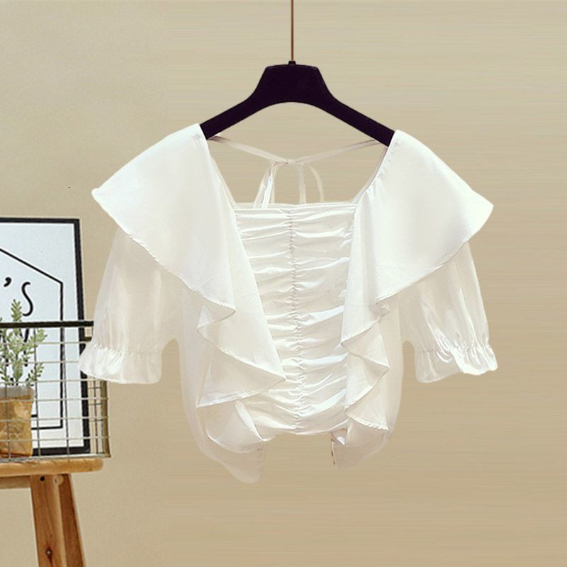 Skirts Large Size Women's Summer Suit 2023 Shirt Slim High Waist Fishtail Hip Skirt Top Twopiece Set 230420