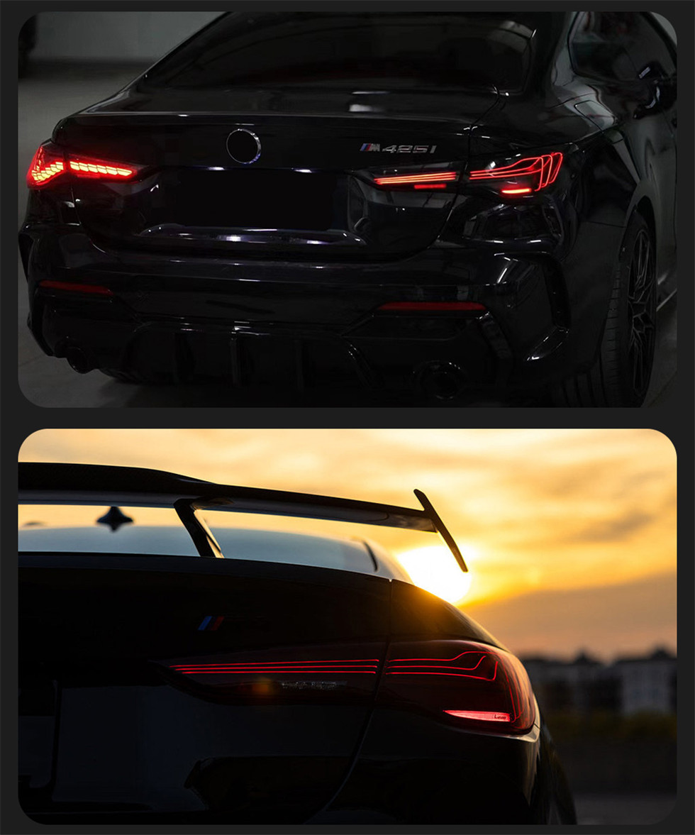 LED Rear Taillights for BMW 4 Series G22 G82 M4 CSL European 20 19-2023 Dynamic Turn Signal Brake Parking Lights