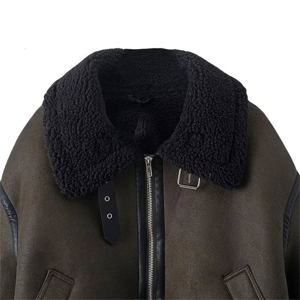 Womens Jackets UNIZERA AutumnWinter Wear Fashion and Casual Versatile Leather Fur Integrated Motorcycle Jacket Coat 231120