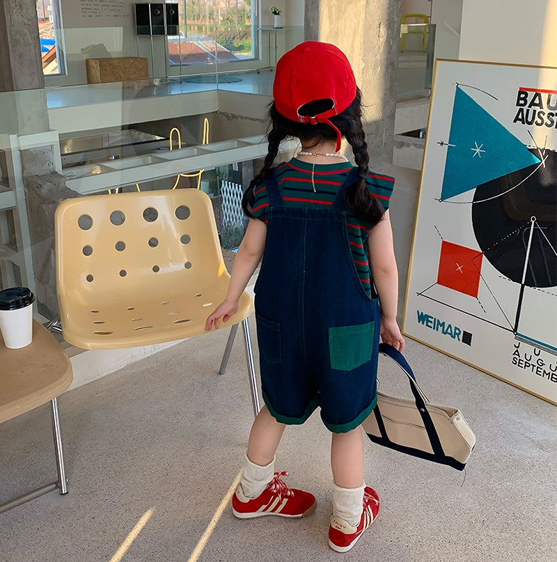 Family Matching Outfits Mom And Daughter Son Matching Clothes Sets Mother Baby Jumpsuit Combination Women's Summer Overalls Girls Boys Clothing O