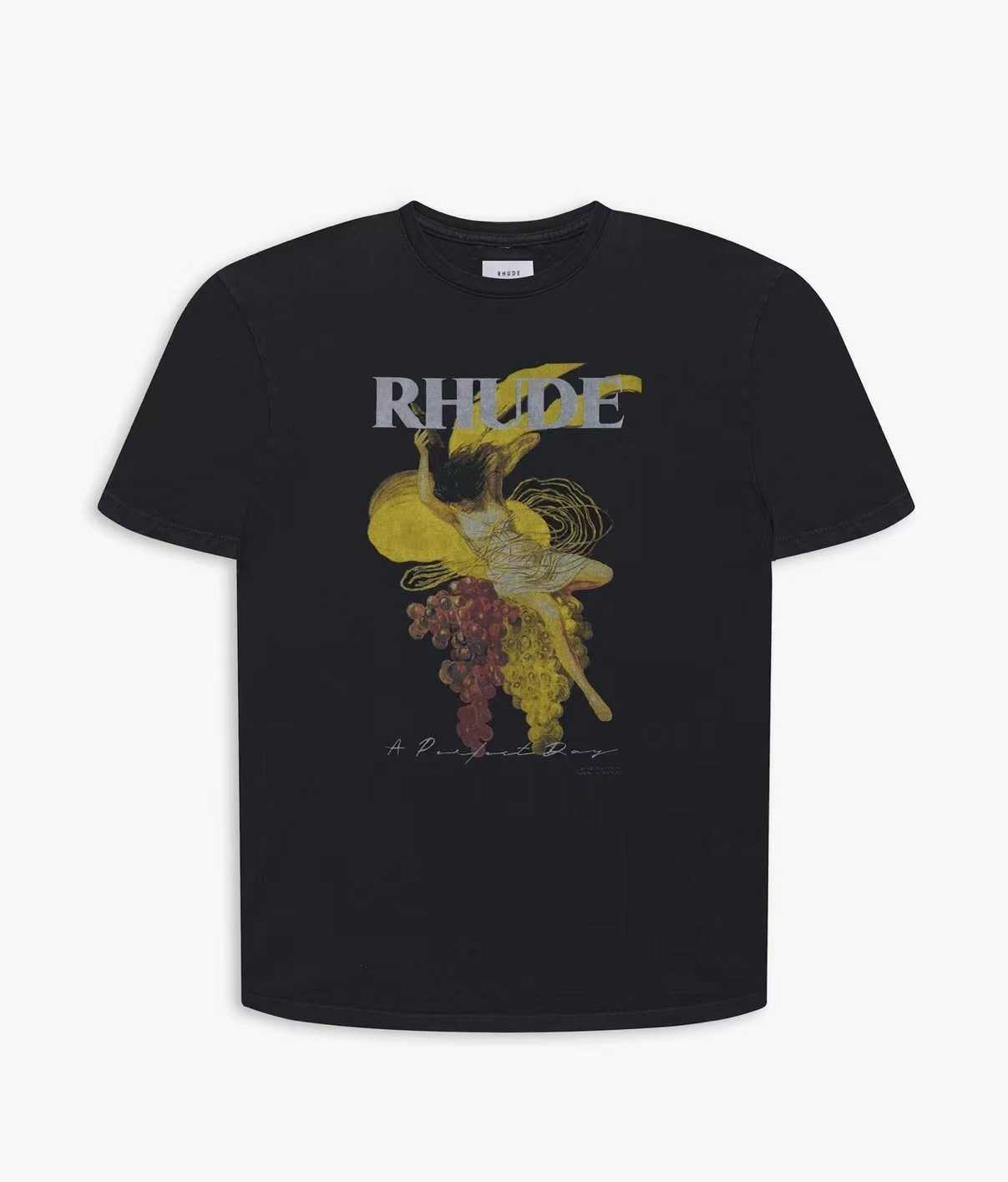 Designer Fashion Clothing Tees TShirts Rhude 22ss Grape Female Figure Abstract Painting Printed T-shirt Loose Men's Women's Beauty Trend Tops Cotton Streetwear, Black
Designer Fashion Clothing Tees TShirts Rhude 22ss Grape Female Figure Abstract Painting Printed T-shirt Loose Men's Women's Beauty Trend Tops Cotton Streetwear, Black
