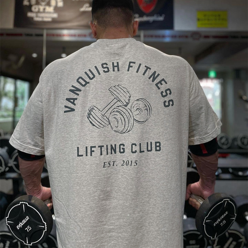 Mens TShirts Loose Oversized TShirt Summer Sports Casual Cotton Round Neck Short Sleeve Jogger Fitness Bodybuilding Top 230420