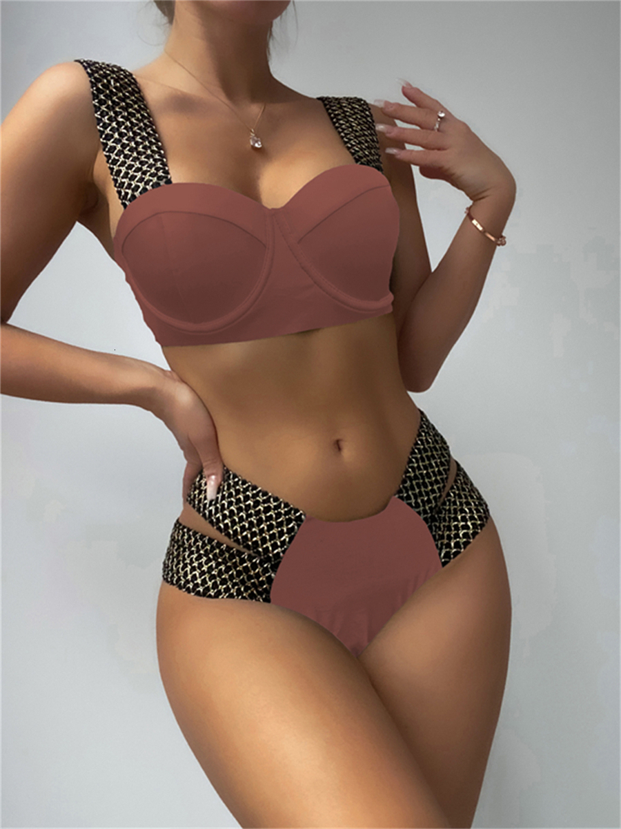 Women's Swimwear Bandage Bikinis Women Push Up Swimsuit Solid Sexy Swimwear Female Brazilian Bathing Suit Black Swimming Summer Beachwear 230421