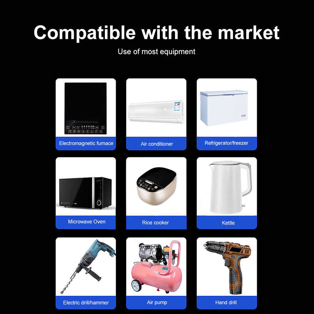 Car Pure Sine Wave Inverter Power DC12V To AC220V Vehicle Outdoor Socket Converter 1600W/2000W Inverter Charger