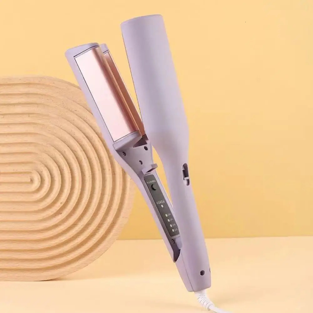 Curling Irons Portable Curling Iron Negative Ion Electric Splint Wet Dry Curlers 32mm Cute Wave Egg Rolls Hair Curlers Fast Heating Hair Waver 231120
