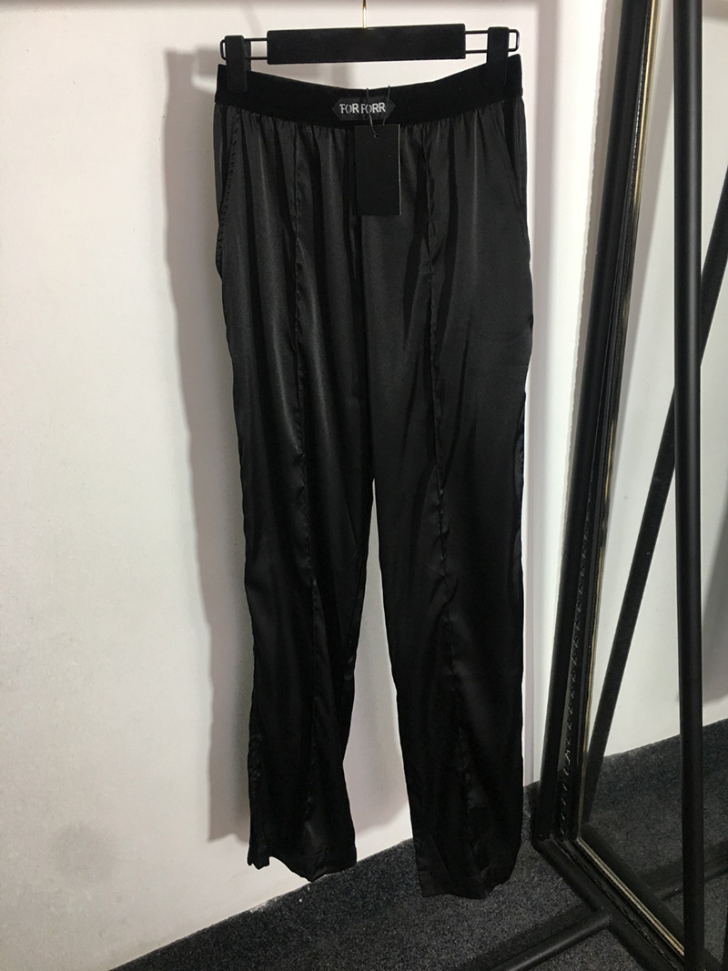 Women Webbing Letters Pants Trousers For Woman Stretchy Waist Pants Casual Elegant Straight Trousers