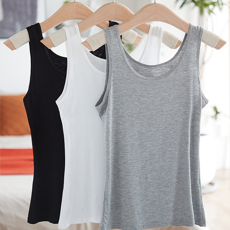 Camisoles Tanks est Summer Girl Women Tank Cotton Camisole Ladies Sexy Slim Vest Tops Sleeveless Underwear T Shirt 230421