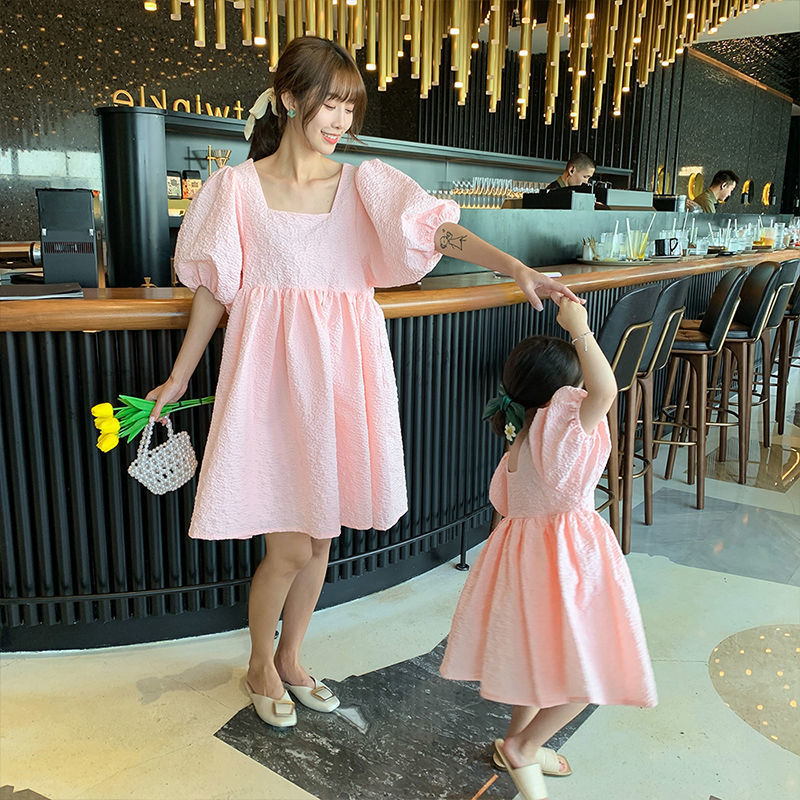 Family Matching Outfits Family Clothing Summer Mother Kids Princess Dress Mom and Daughter Matching Clothes Girl Birthday Dress Baby Girl Clothes 2304