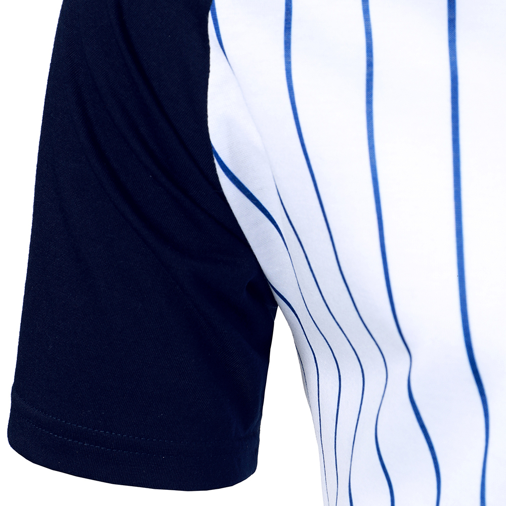 Men's Polos Men Stripe Polo Shirt Three-color Splicing Tops Classic Streetwear Casual Fashion Men Short Raglan Sleeves Polo Shirt 230421 - view 7