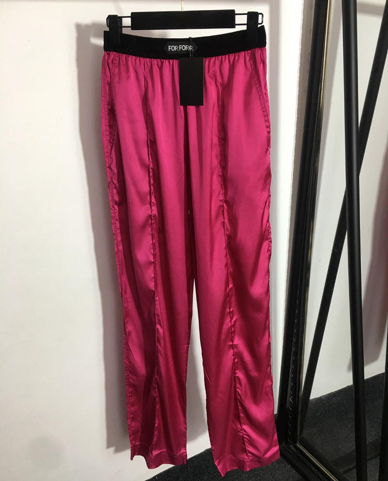 Women Webbing Letters Pants Trousers For Woman Stretchy Waist Pants Casual Elegant Straight Trousers