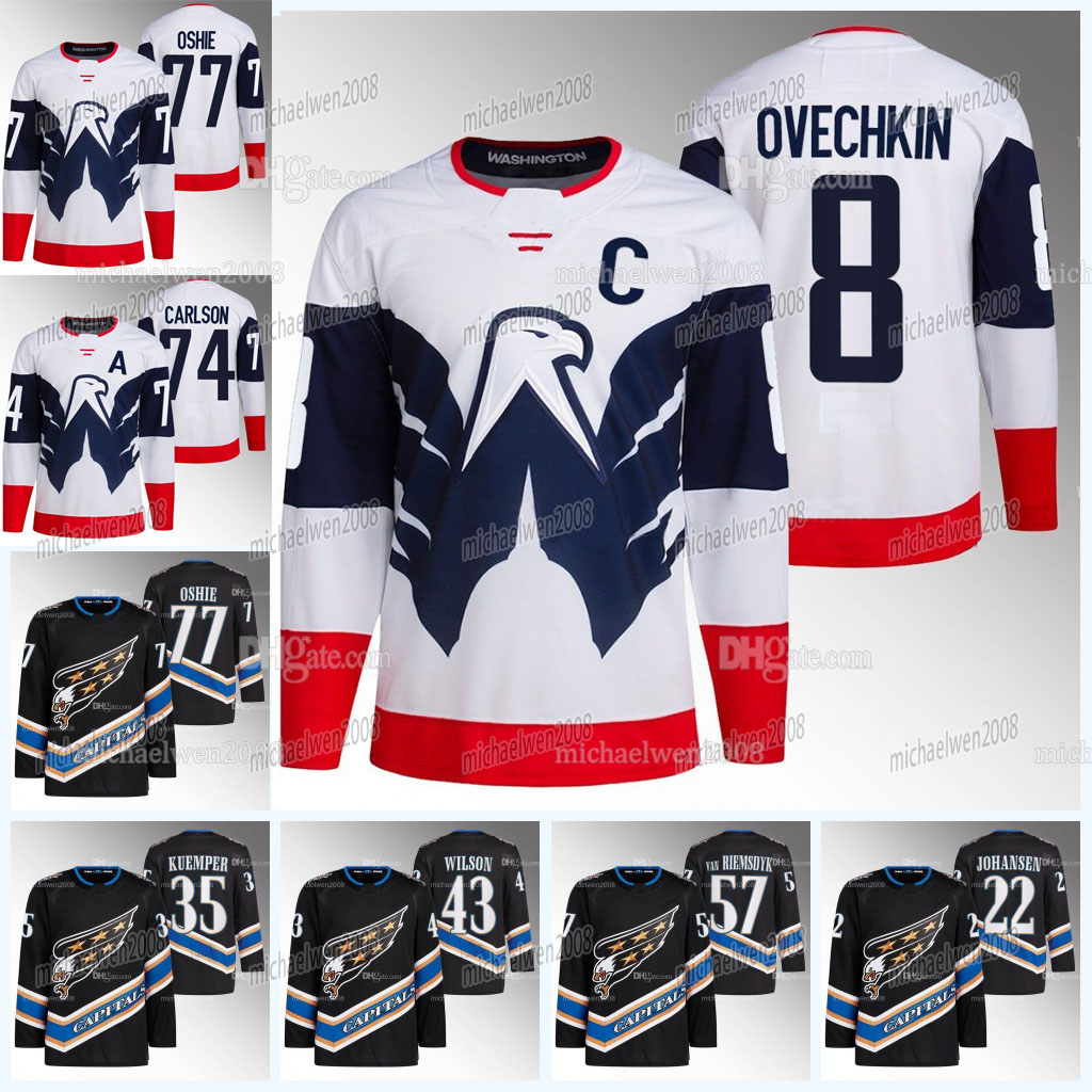 8 Alex Ovechkin Capitals Jersey Nicklas Backstrom Evgeny Kuznetsov Tom Wilson John Carlson Trevor van Riemsdyk T.J. Oshie Anthony Mantha Darcy Kuemper, 2023 reverse retro
8 Alex Ovechkin Capitals Jersey Nicklas Backstrom Evgeny Kuznetsov Tom Wilson John Carlson Trevor van Riemsdyk T.J. Oshie Anthony Mantha Darcy Kuemper, 2023 reverse retro