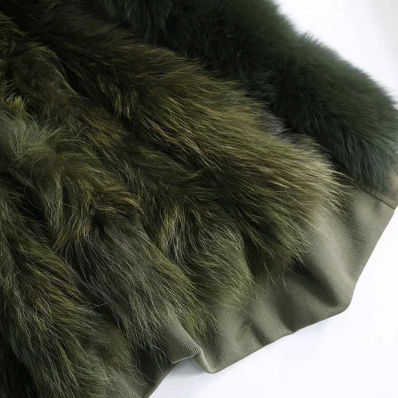 Women's Down Parkas MAOMAOKONG Loose embroidery real raccoon fur lining winter women's jacket collar coat parkas 231120