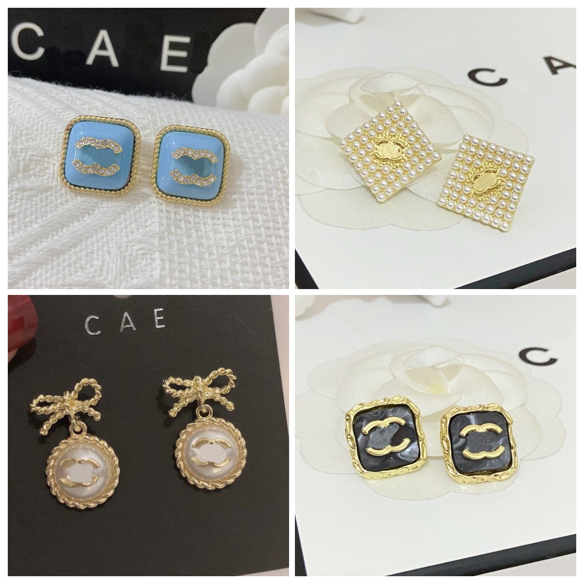 Designer 18K Gold Earrings Pearl Diamond Dangle Earrings Design Jewelry for Women 2023 New Earrings Family Wedding Party Gifts Stud Earrings Wholesale
Designer 18K Gold Earrings Pearl Diamond Dangle Earrings Design Jewelry for Women 2023 New Earrings Family Wedding Party Gifts Stud Earrings Wholesale