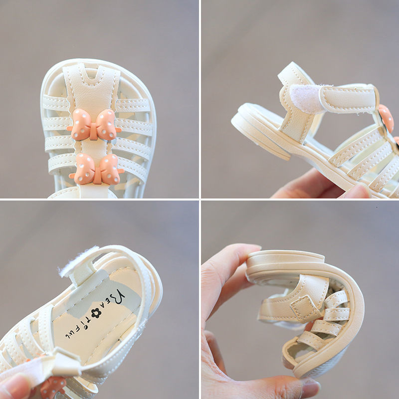 Sandals Infant Girls Sandals Summer Baby Shoes Cute Small Bow Princesses Shoes Kid Toddler Shoes Children Sandal Soft First Walkers 230421