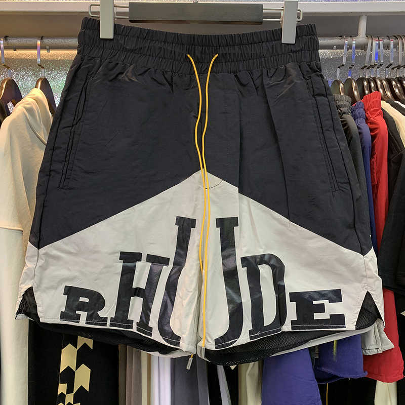 Designer Clothing short casual Rhude Sports Casual Shorts Men's Summer Spliced Contrast Color Quick Drying Beach Nylon Capris Couples Joggers Sportswear, Blue
Designer Clothing short casual Rhude Sports Casual Shorts Men's Summer Spliced Contrast Color Quick Drying Beach Nylon Capris Couples Joggers Sportswear, Blue