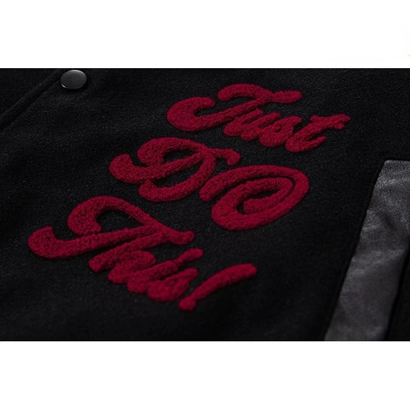 Men's Jackets American Skull Embroidery Fashion Jacket Retro Patchwork Knitting Baseball High Street Small Crowd 2023 231120