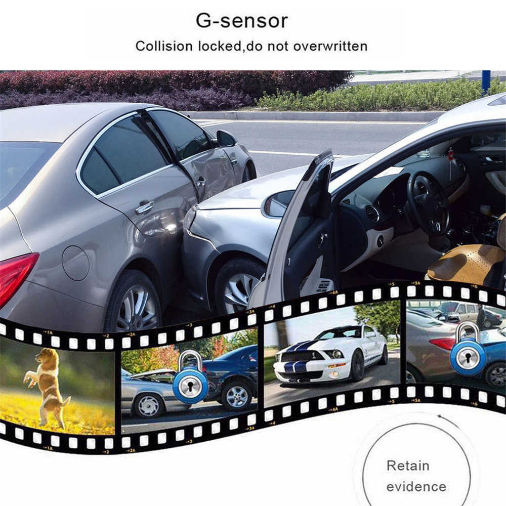 Full Hd 1080P Dash Cam Video Recorder Driving for Front and Rear Car Recording Night Wide Angle Dashcam Video Registrar Car Dvr