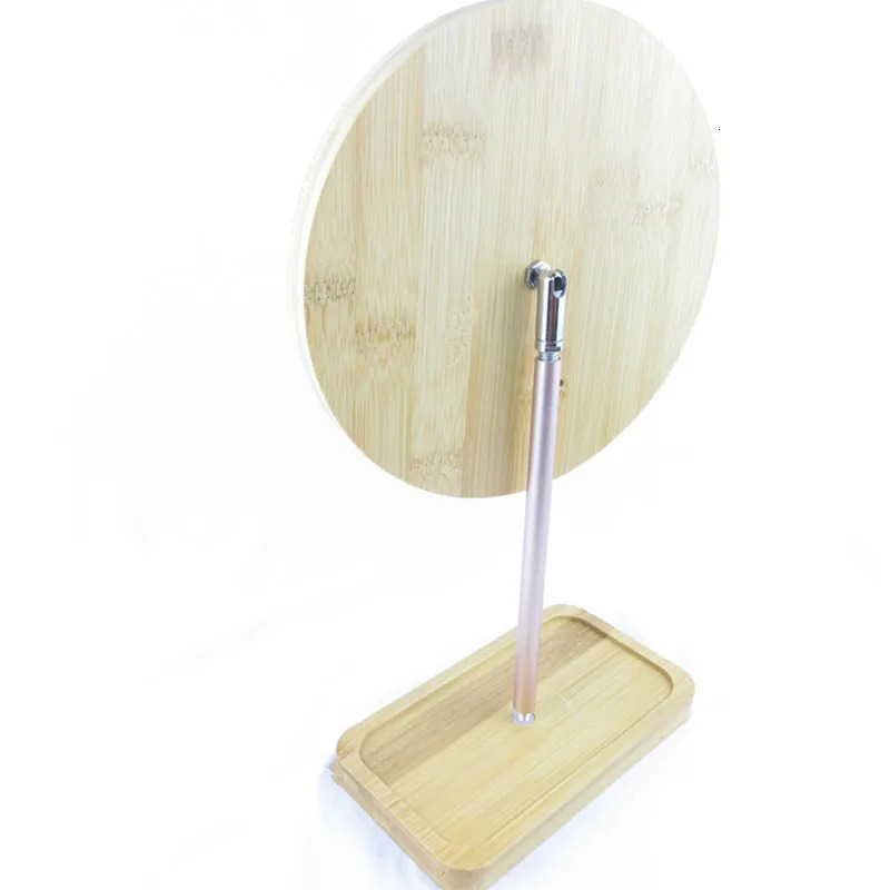 Compact Mirrors USB Charging Three Mode Deatchable Wooden LED Makeup Mirror Touch Screen Mirrors Desktop Make Up Cosmetic Mirror 20# 231120