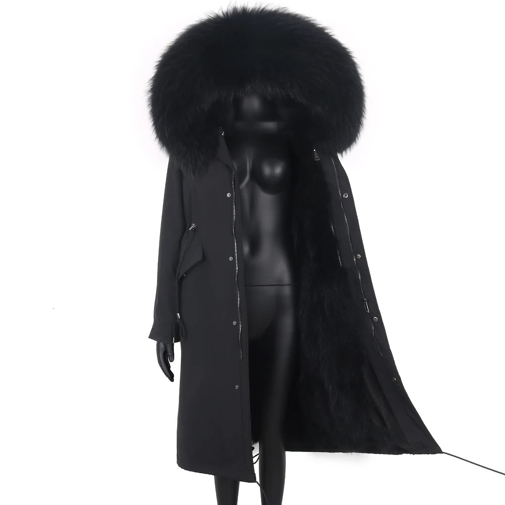 Women's Fur Faux Fur Winter Jacket Women X-Long Parka Waterproof Big Natural Raccoon Fur Collar Hood Real Fur Coat Thick Warm Real Fox Fur 231121