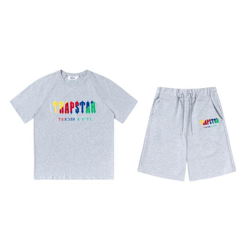 Trapstar Designer Mens T Shirt Women's Towel Embroidery Letter Sports Casual Breathable Short Sleeve Shorts Set, White
Trapstar Designer Mens T Shirt Women's Towel Embroidery Letter Sports Casual Breathable Short Sleeve Shorts Set, White