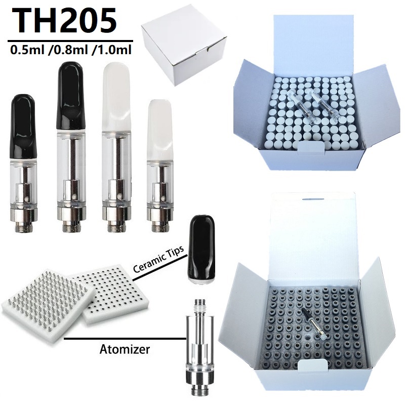 TH205 Vape Cartridges 1.0ml 0.8ml 0.5ml Empty Ceramic Coil Vapes Cartridge Thick Oil Ceramic Tips Glass Tank Vape Pen Atomizers 510 Vaporizer In Stock Fast Ship
TH205 Vape Cartridges 1.0ml 0.8ml 0.5ml Empty Ceramic Coil Vapes Cartridge Thick Oil Ceramic Tips Glass Tank Vape Pen Atomizers 510 Vaporizer In Stock Fast Ship