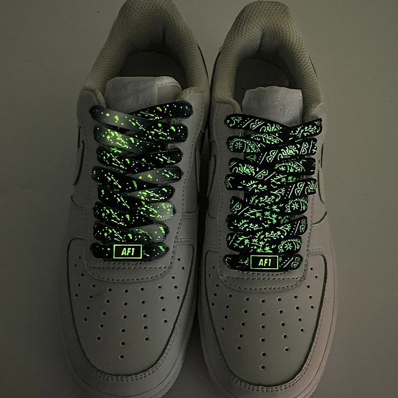 Shoe Parts Accessories Luminous shoes AF1 luminous flat sole shoelaces and shoe decorations used for sports dance party accessories 231121