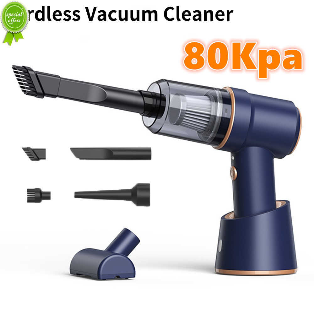 80000Pa Car Vacuum Cleaner Wireless Charging Compressed 2 in 1 Air Blower Air Duster Handheld High-power Duster For Home Office