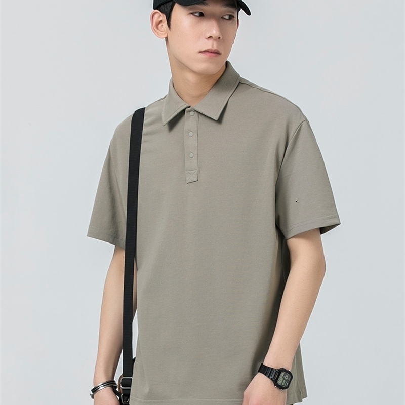 Men's Polos Personalized Customize men polo shirt short sleeve advertising shirt A1098 light grey navy blue black red cotton 230421