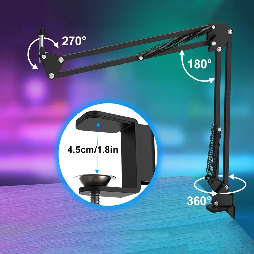 Microphones Professional USB Streaming Podcast PC Microphone Studio Cardioid Condenser Mic Kit with Boom Arm For Recording Twitch 231117