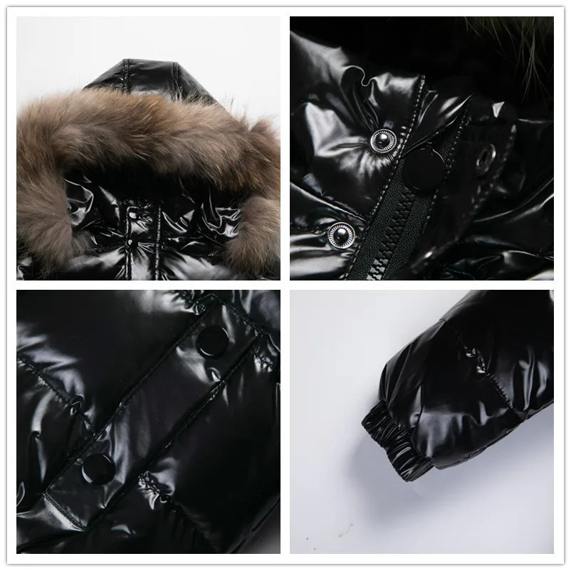 Down Coat Winter Coat White Duck Down Jacket For Boys Children's Clothes Thickened Outerwear Infant With Nature Fur 2-10y Parka Kids 231120